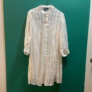 Modcloth sheer lace shirt dress